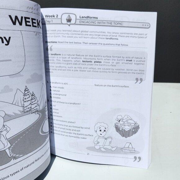 NEW 3rd Grade Social Studies: Daily Practice Workbook 20 Weeks of Fun Activities - Picture 13 of 16